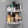 No punching space aluminum bathroom toilet rack toilet tripod storage rack wall hanging toilet corner rack
