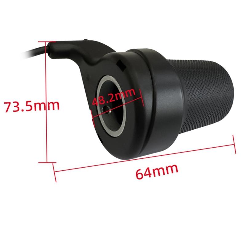 Electric Bike Throttle Grip Kit Half Handlebar Turn Accelerator Handlebar For Electric Scooter