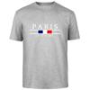 Summer Harajuku High Street Paris Men's 100% Cotton Breathable Sweat Absorbent Casual Fashion T-Shirt Street Men's Clothing