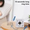 Rotating Cube Timer 5-15-25-45 Mins LED Display Slide Switch Pomodoro Productivity Timer Cube Portable Vibration Mute Alarm for Work Study Kitchen