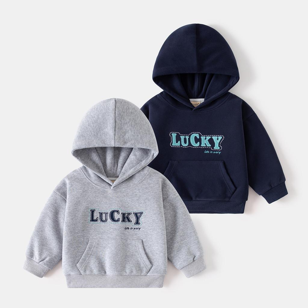 Boys Hoodie Sweatshirt Long Sleeve Casual Streetwear Pullover Spring Autumn Fashion Top Clothing for Toddler and Kids