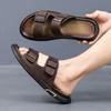2025 новая летняя обувь сандалии на платформе модные мужские шлепанцы универсальные повседневные шлепанцы пляжная обувь модные