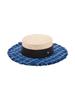 Beulaunhaes Wide Tweed Boater Hat - Royal Blue