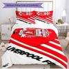3pcs Duvet Cover Set (1*Duvet Cover + 2*Pillowcase, Without Core), Football team.C Print Soft All‑Season Bedding Set, Home Bedroom Decor Gift