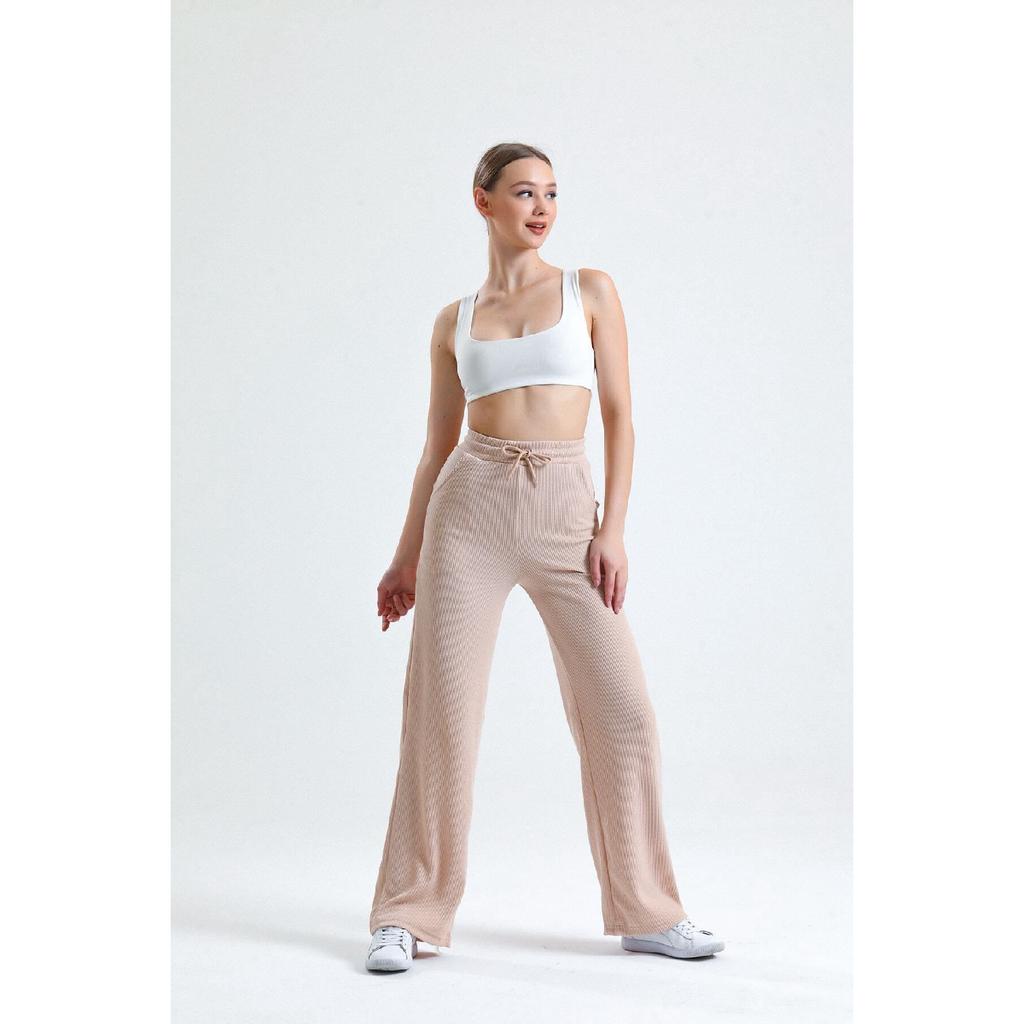 Women's Elastic Pocket Wide Leg Sweatpants