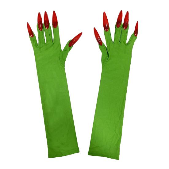 Длинные перчатки-когти для пальцев Женские перчатки-лапы с длинными ногтями Хэллоуин Ведьма Деном Косплей Костюм для ролевых игр Сценическое выступление