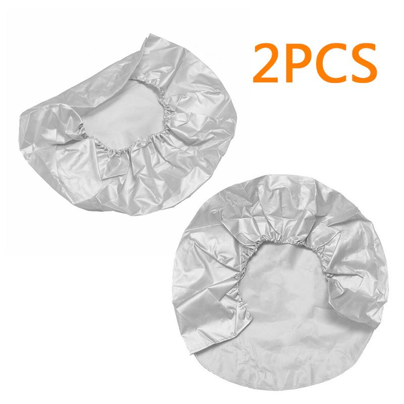 2pcs car Tire Cover Set high quality silver Anti-RV Truck Camping Trailer 32
