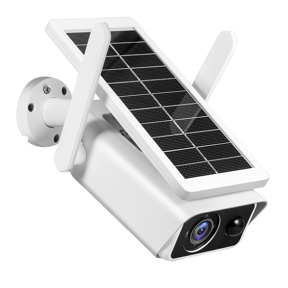 Outdoor Solar Security Camera 4MP Chargeable Battery Wireless WiFi Home Surveillance Camera with