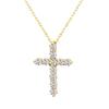 Cross Diamond Necklace K18 18K Gold [Lara Christie] 0.5ct Lp37-0011-yg