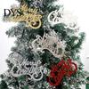 Подвесные украшения на окно, Вывеска с надписью Merry Christmas для елки, Блестящие пластиковые знаки-украшения, Сверкающие буквы-подвески, Праздничная зимняя вечеринка