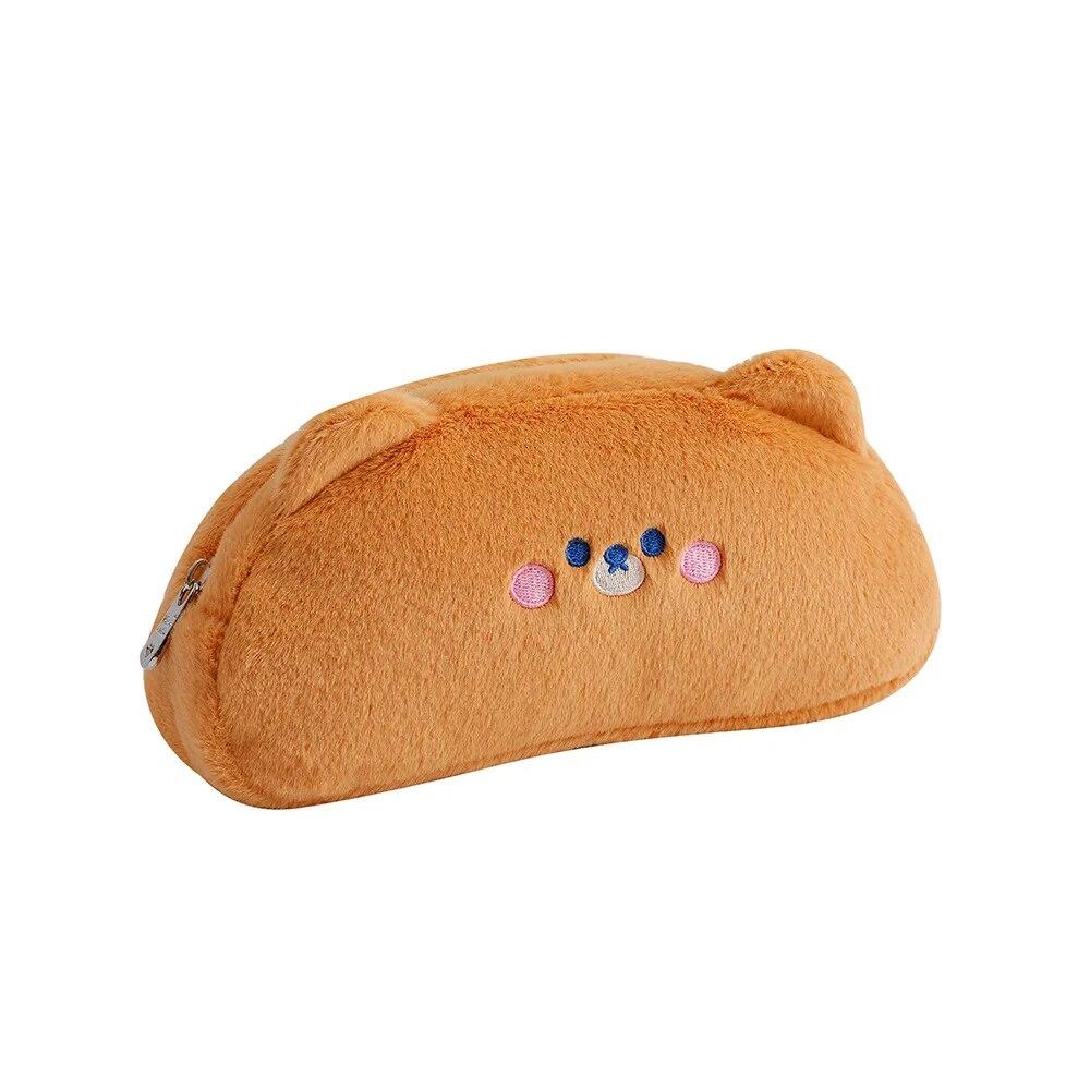 Plush Pencil Case Kawaii Pig Animals Large Capacity Pencils Bag Pen Case School Supplies Stationery Gift Kawaii Bag