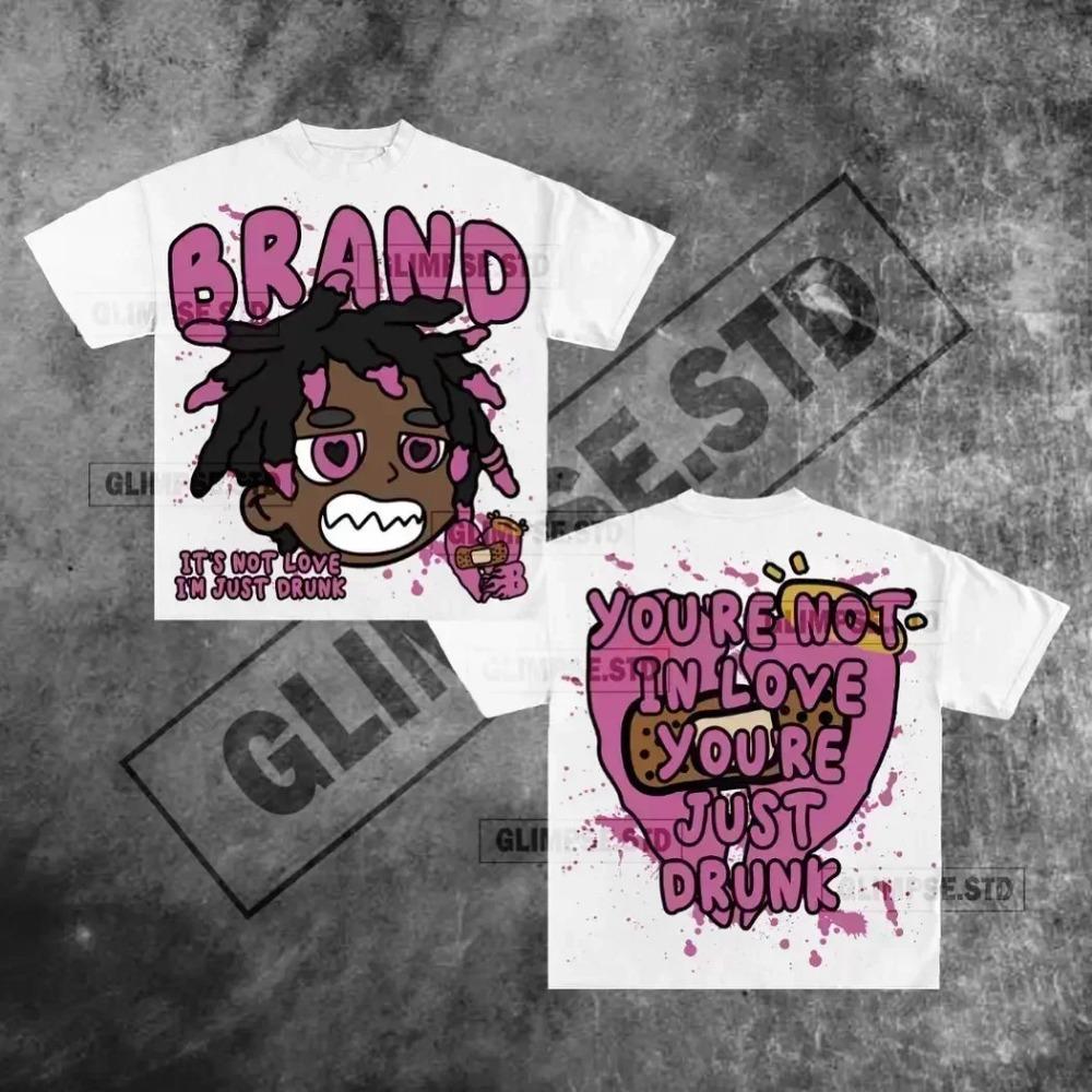 Футболки с американскими буквами и графикой Y2k, футболки больших размеров для пар, профессиональный выбор, готическая уличная одежда в стиле Харадзюку, винтажная одежда