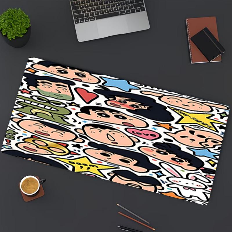 Crayon Shin Print Mouse Pad, for Keyboard Pad Laptop PC Mat for Office Home Use, Desk Decor, Perfect Birthday Gift for Gamers