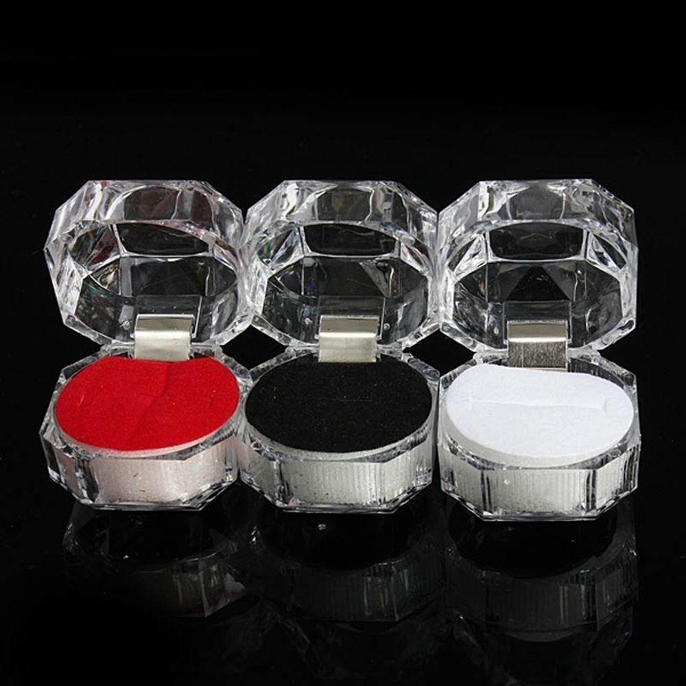 Nice Clear Crystal Beautiful Hot Organizer Display Case Jewelry Box Earrings Brooch Storage