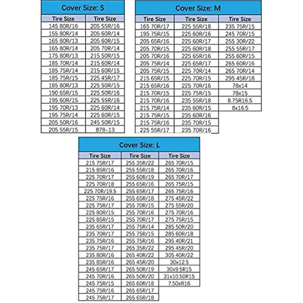 Чехлы для покрышек Land, 4 шт. — прочная защита колес для грузовых автомобилей, внедорожников, прицепов, кемперов, семейных автомобилей RV — универсальные, подходят для шин диаметром 26–32 дюйма, черные (L
