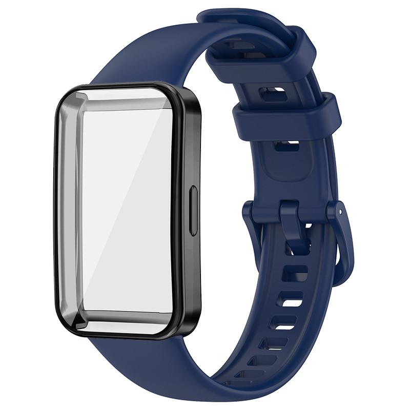 Мягкий чехол+Силиконовый ремешок Для Huawei Band 10 9 8 Аксессуары для ремешка Замена Браслет Наручный ремешок correa Huawei band 10 9 8