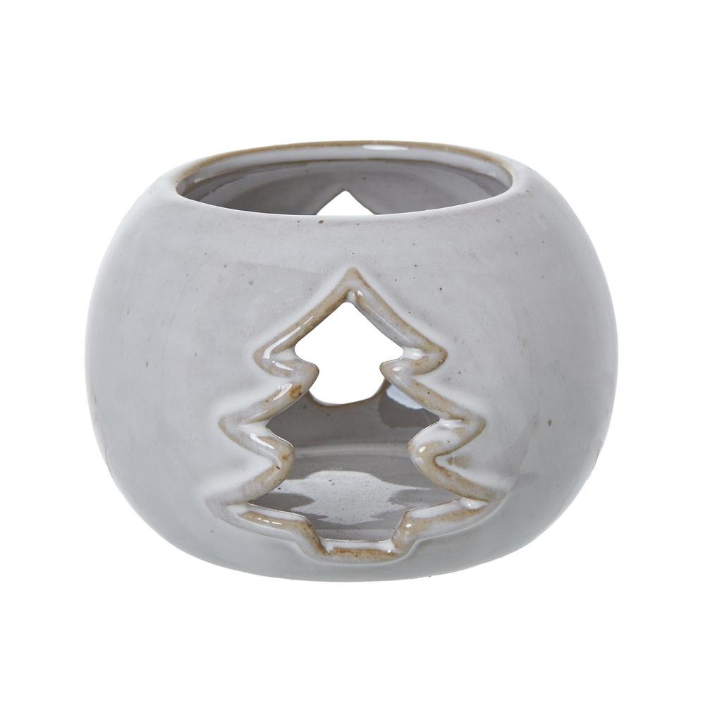 Hill Interiors Ceramic Christmas Tree Tealight Holder