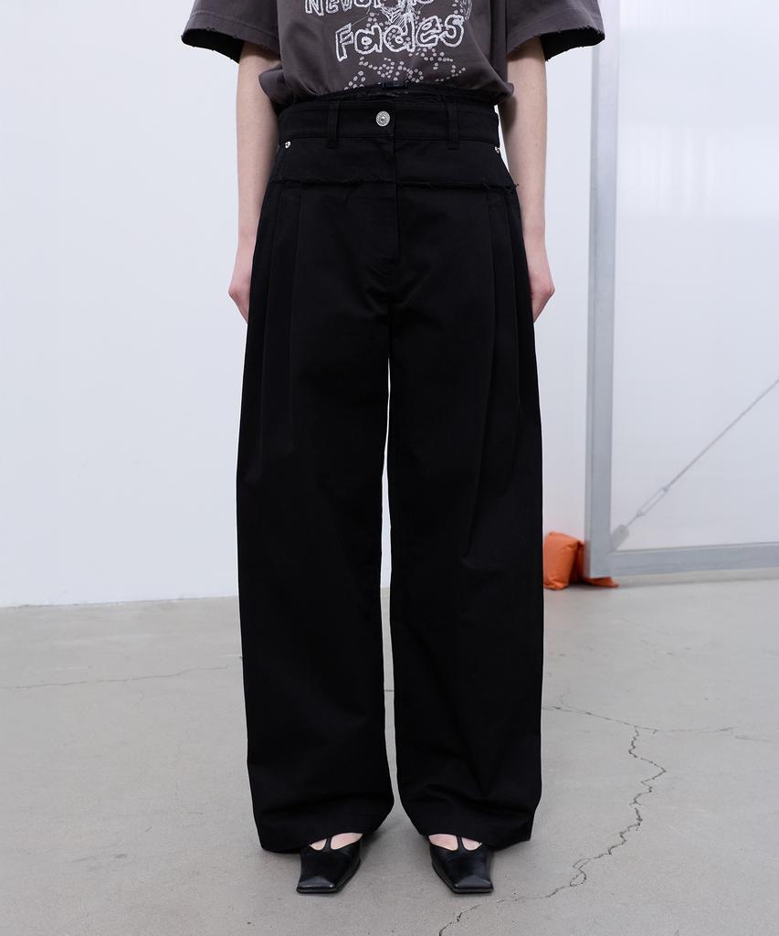 LCDC™ Frayed Line Detail Pants (Black)