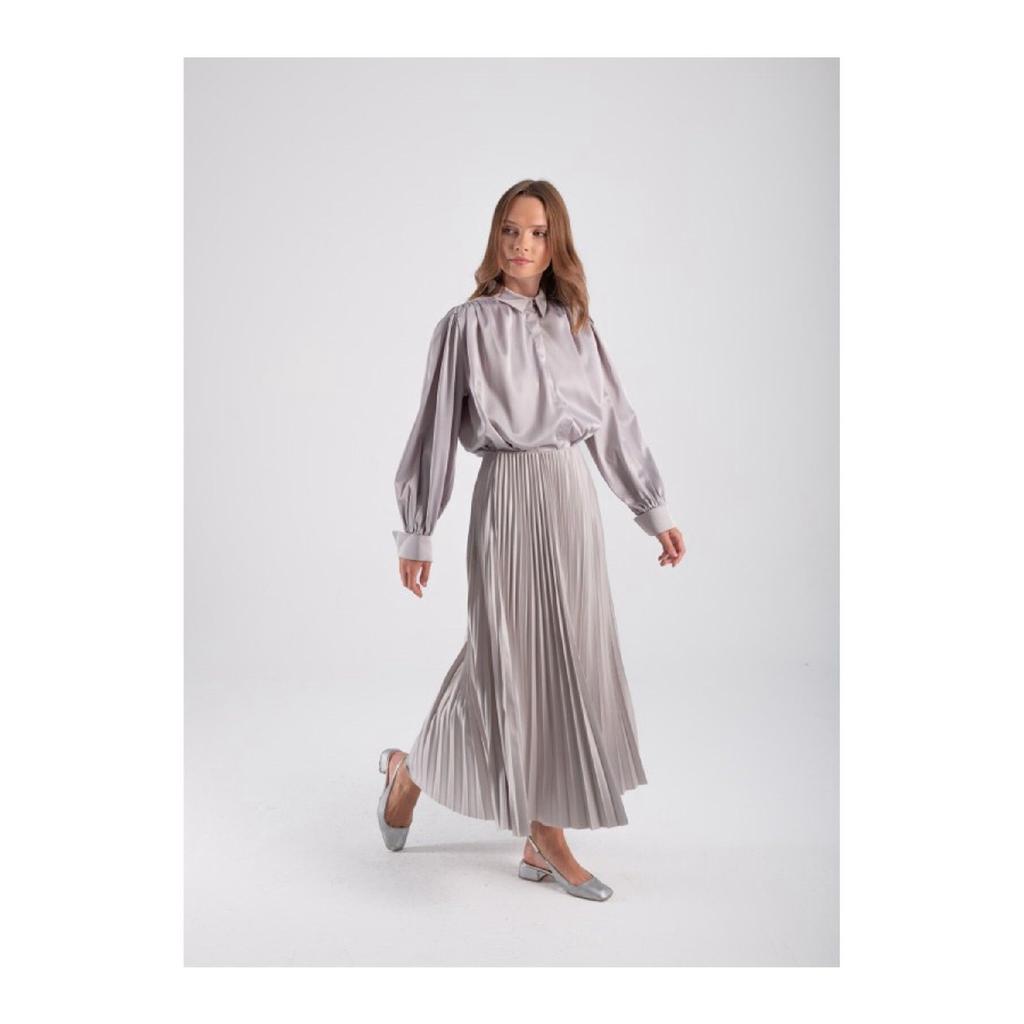 Плиссированная юбка | антрацит