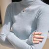 Autumn and Winter High-neck Knitted Sweater for Women, Stylish Tight Base Sweater, High-end Soft and Soft Inner Layer Top
