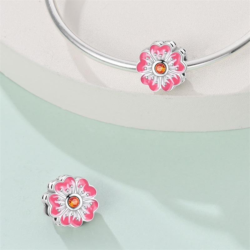 Fit Qikaola Original Bracelet Copper Flower Bird Series Charms Beads For Women Fashion Diy Jewelry Gifts Making