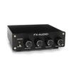 4ch Stereo Mixer Preamp Combines 4 RCA Inputs Into 1 Output FX-AUDIO- LM-01J [Black] &
