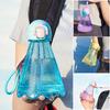 Поильник в форме бадминтонного волана с соломинкой и ремешком для переноски 10 унций Спортивная бутылка для воды Милая откидная крышка Бутылка для воды для офиса, спортзала, улицы