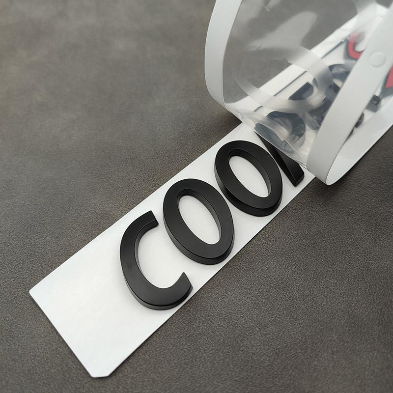 3D ABS Черный Логотип Cooper S Буквы Значок на Багажник Автомобиля Для R55 R56 F56 R50 R52 F55 JCW R53 Cooper S Наклейка Аксессуары