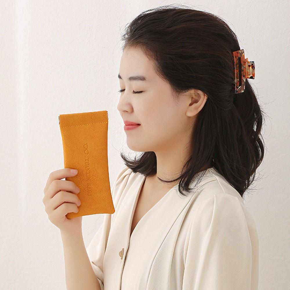 Водонепроницаемый чехол из мягкой кожи для очков, мешочек для очков, футляр для очков, мешочек для помады