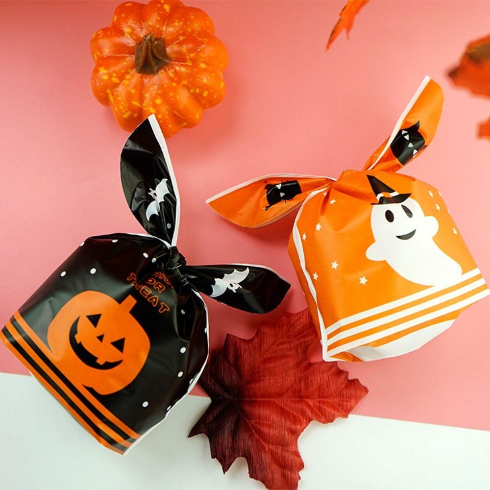 Colorful Halloween Treat Bags Cartoon pattern Snacks Bag Opp Bags Packaging Bags  Halloween Decor