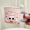 Cat Cartoon Cute Ceramic Cup with Lid Spoon Set Water Cup Household Mug Souvenir Gift Cup High Appearance