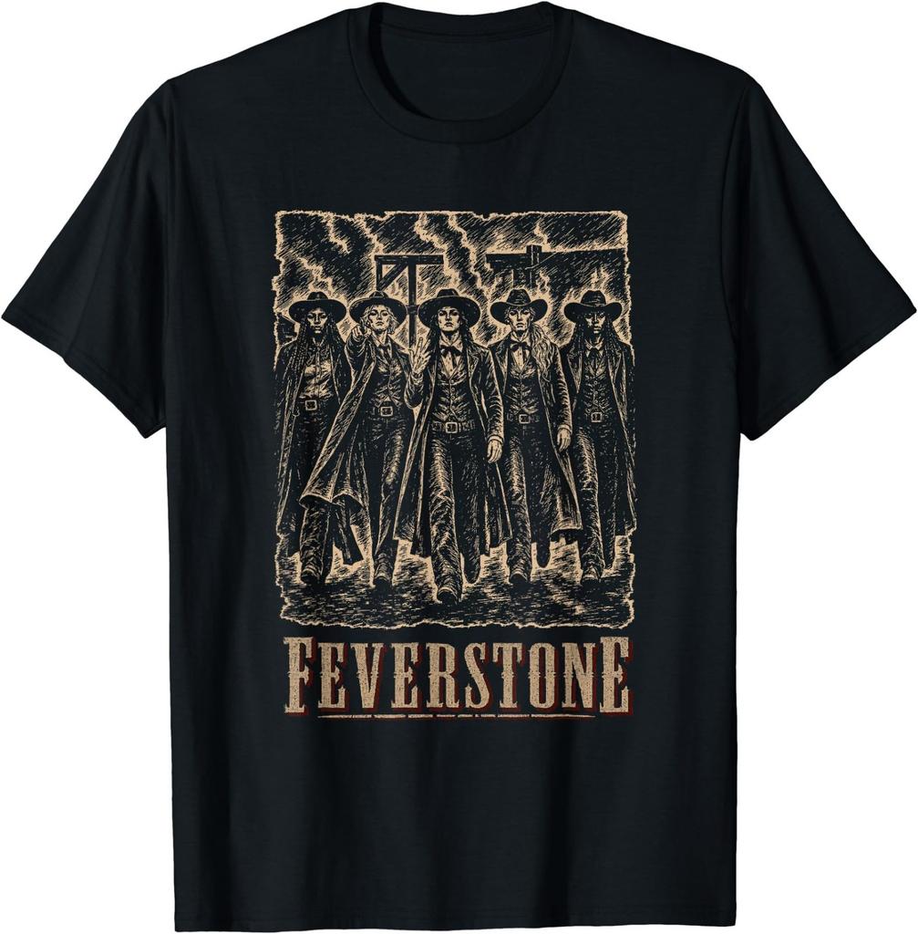 Feverstone Vintage Western Cowgirl Graphic T-Shirt