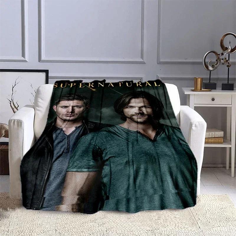Movie Supernatural - Evil Power Printed Blanket, Fashion Warm Flange Blanket, Picnic Blanket, Bed Blanket, Birthday Gift