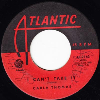 7-дюймовая пластинка CARLA THOMAS - I Can't Take It / I'll Bring It Hom 452163 Atlantic 1962 US Соул/Фанк Б/У