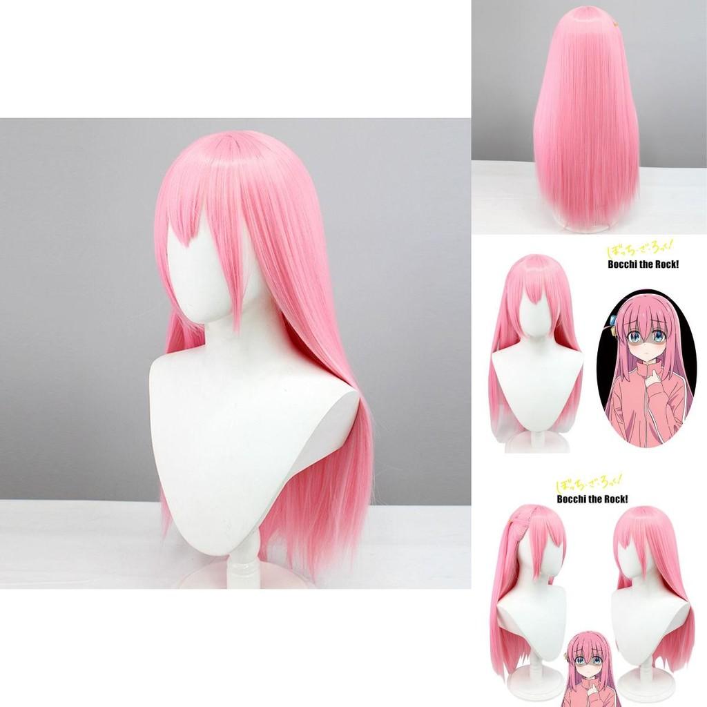 Long 70cm Bocchi The Rock Gotou Hitori Cosplay Wig Soft High Temp Fiber