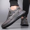 Fashion 2025 New Male Vulcanize Shoes Non-Slip Mens Treking Footwear Outdoor Male Comfortable Sneakers Casual Leather Men Walking Shoes