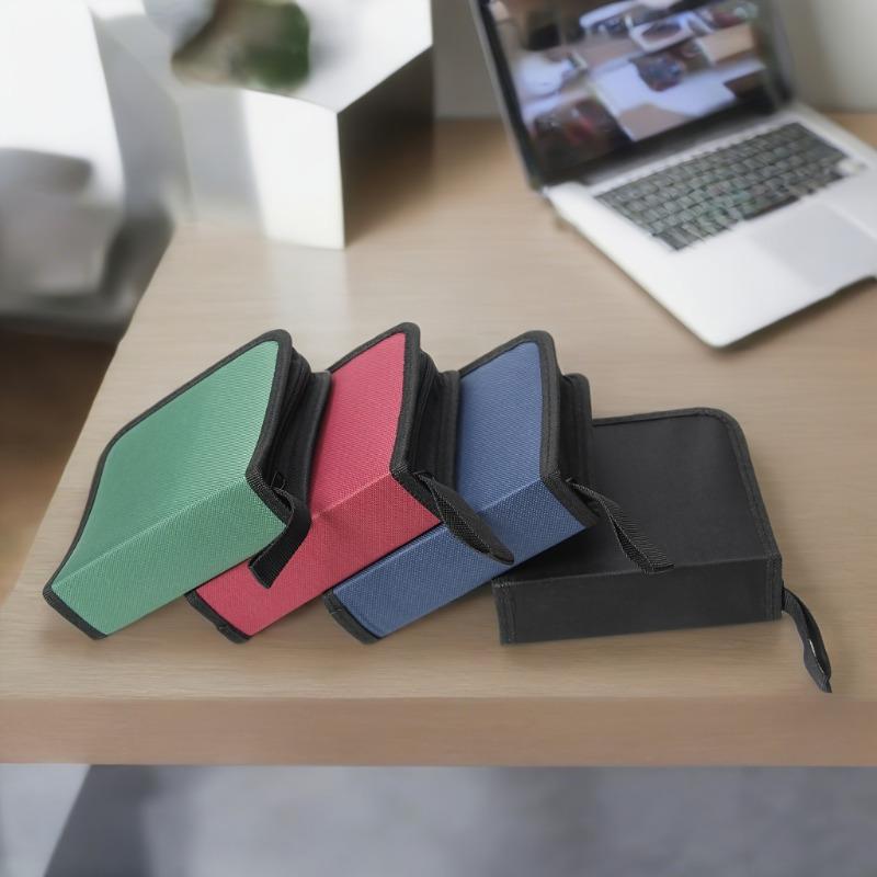 One Pack Contains 40 Tablets CD/DVD Case Holder: Portable Wallet Disc Storage Binder for Car, Home & Travel - Keep Your Discs