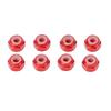 8 шт. алюминиевый сплав стопорная гайка нейлоновая подкладка M2 шестигранная стопорная гайка для осевых Scx24 124 RC моделей красный