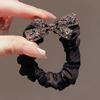 1 шт. Черные резинки для волос в виде толстой кишки, бант, стразы, кольцо для волос, резинка для высокого хвоста, повязка на голову, высокая эластичность, аксессуары для волос