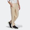Adidas Спортивные брюки с манжетами и логотипом, женские брюки светло-хаки HE3090