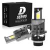 D2S LED Vehicle Inspection D2R Quick Super Replacement for OEM Fan No Dark No Modification Set of Custom Black Diamond Pattern Headlights, Compliant,