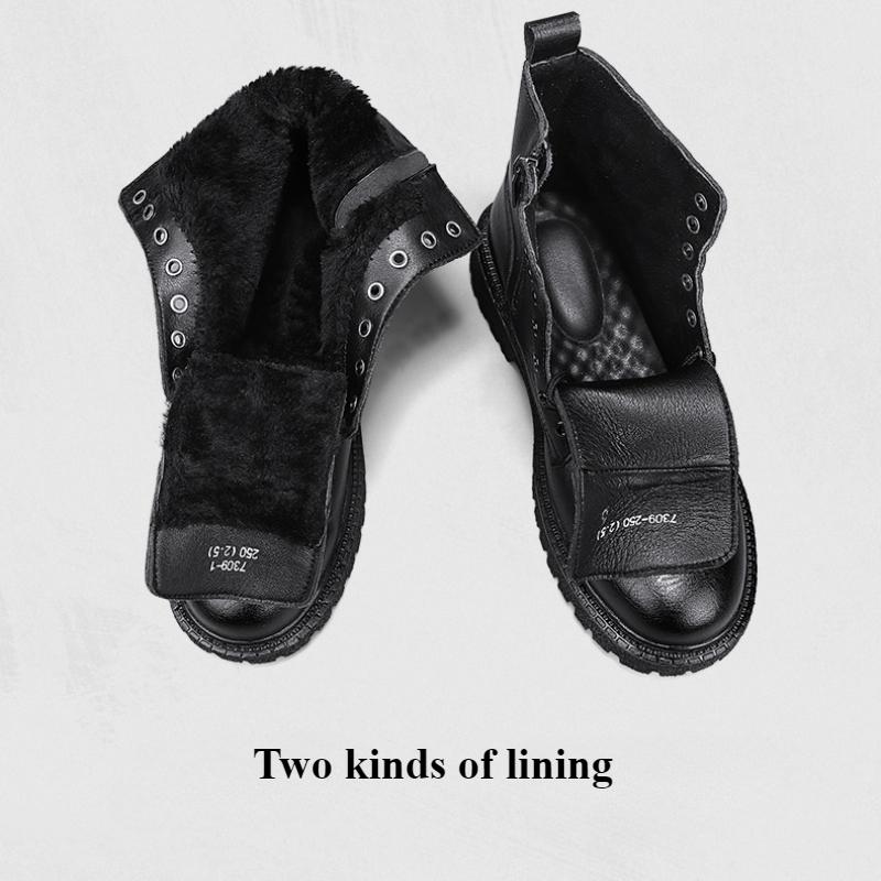 Мужские высокие кожаные ботинки на молнии Ботильоны для активного отдыха Мягкая обувь