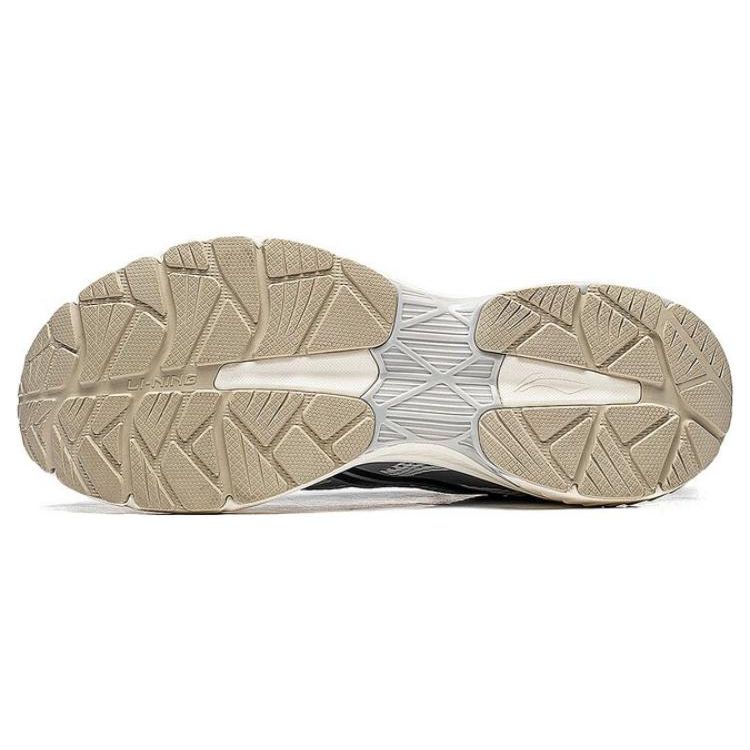 Li-Ning Кроссовки для бега Fuyiao Fabric Synthetic Leather Non-Slip Reathable Reathy Low Top Men sneakers Light-Smoke-Gray ARXT011-3