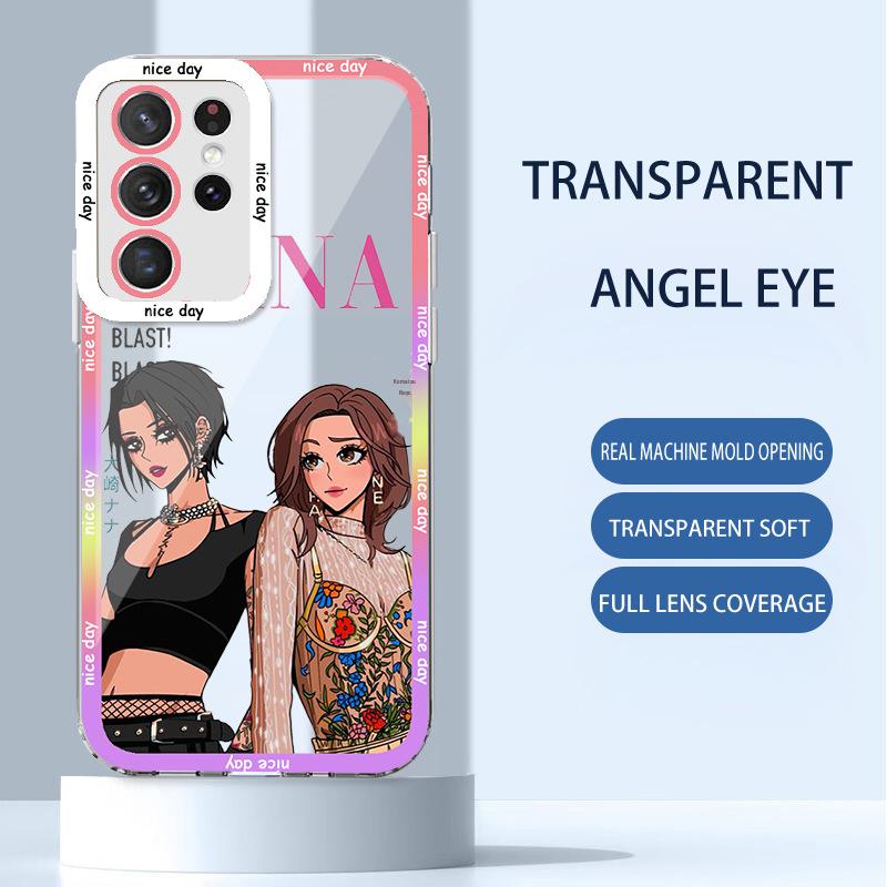 Чехол-книжка Samsung S24PRO Bixin Beauty Plus Anime 21 с защитой от падений и прозрачным покрытием для S22 — подходит для Samsung Galaxy.