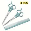 3 PCS of Professional Hair Design Tools Hair Clippers Hair Thinning Scissors Hair Clippers Portable Fine Tooth Combs Suitable for Hair Salons