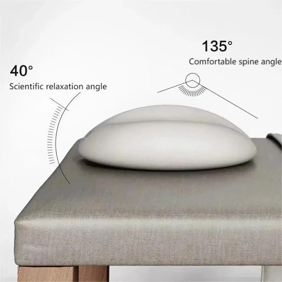Ergonomics Massage Lying Down Pillow Relax Memory Foam Head Cradle Headrest Beauty Salon Face Cushion for SPA Nap Pillow