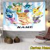 Custom Name Tapestry Pika Tapestry Room Decoration Wall Hanging for Living Room Bedroom, dormitory, Birthday and Christmas gifts