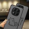Милый Мультяшный Чехол-Кошка для Xiaomi Redmi Note 14 11 12 13C 10 9S A4 14C 13 Pro Plus Funda Задняя Крышка Телефона