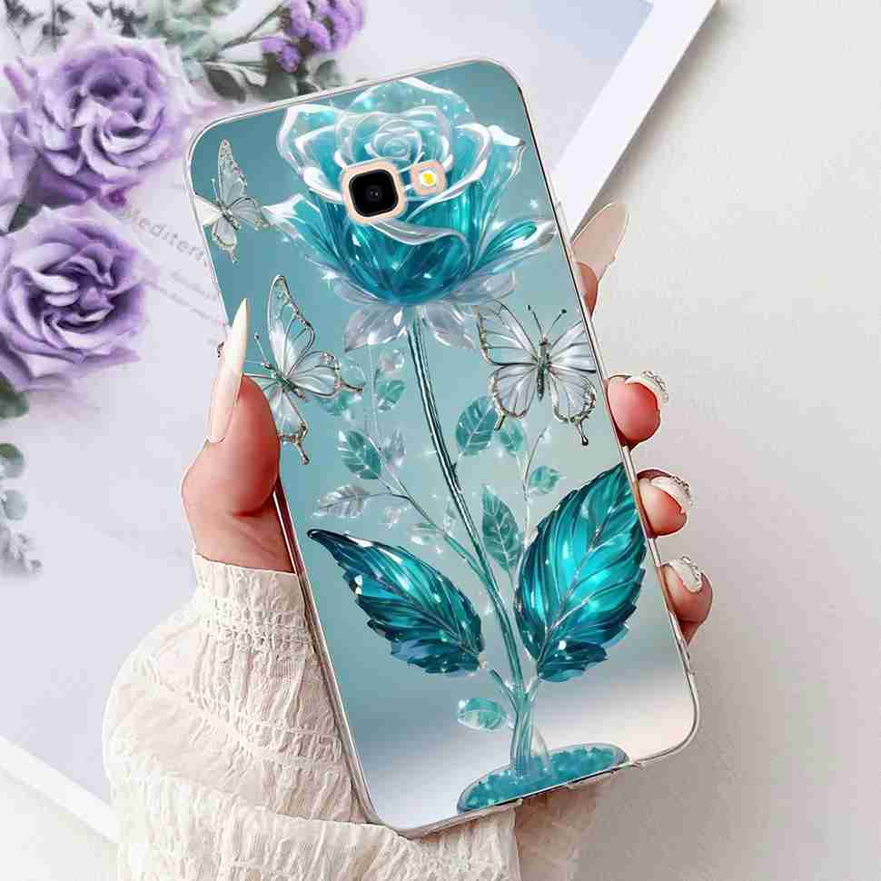 For Samsung Galaxy J4+ SM-J415F Case Luxury Butterfly Flowers Soft Silicone TPU Cover For Samsung J4+ J4 Plus Phone Shell Capa