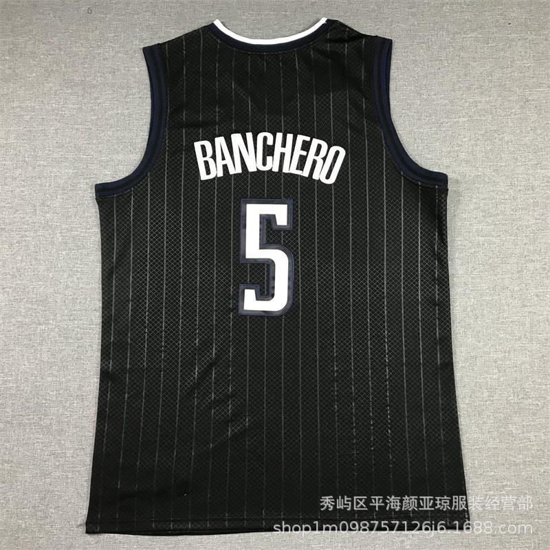 Orlando Magic Basketball Jersey 5 Mohamed Bamba Embroidered Fan Shirt Men Women Unisex Sportswear